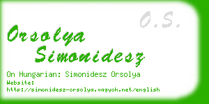 orsolya simonidesz business card